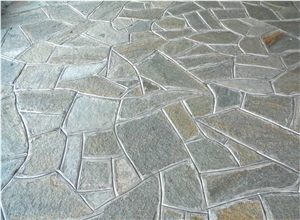Pietra Di Luserna Flagstone Paver, Pietra Di Luserna Grey Quartzite Flagstone Paver