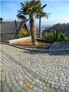 Pietra Di Luserna Gialla Cubes, Pietra Di Luserna Gialla Yellow Quartzite Cubes