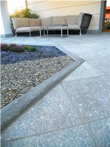 Pietra Di Luserna Paving Tiles, Pietra Di Luserna Grey Quartzite Cobble, Pavers