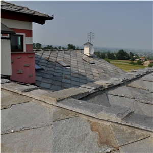 Pietra Di Luserna Roof Tiles, Pietra Di Luserna Grey Quartzite Roof Tiles
