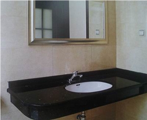 Black Galaxy Granite Bathroom Top