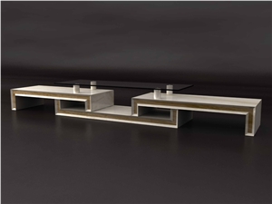Travertine Stone Tv Stand, Beige Travertine Furniture