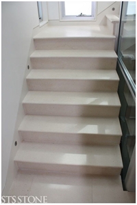Crema Bella Limestone Stairs, Crema Bella Beige Limestone Stairs