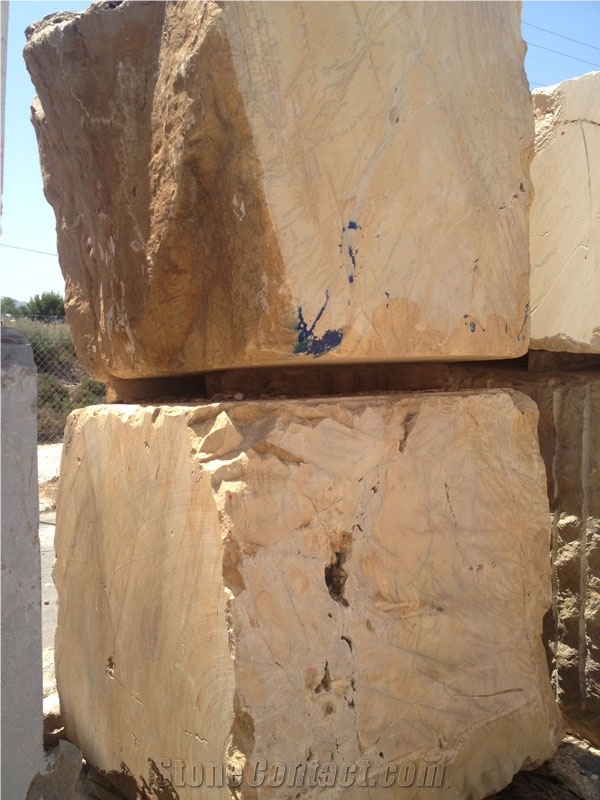 Amarillo Sierra Marble Block, Spain Yellow Marble