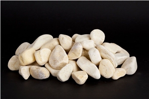 Crema Marfil Marble Pebbles, Crema Marfil Beige Marble Pebbles