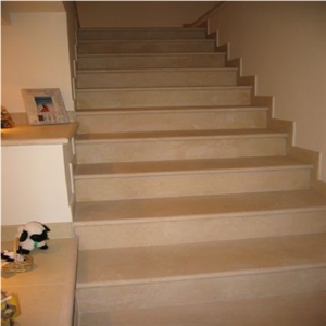 Samarcanda Limestone Stairs, Samarcanda Beige Limestone Stairs