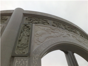 Granite Door Arch 06, Grey Granite Door Arch