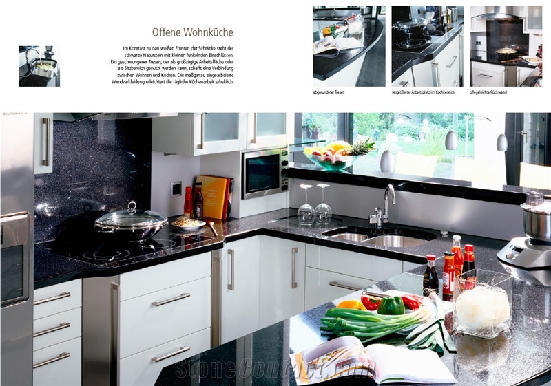 Black Galaxy Granite Countertop