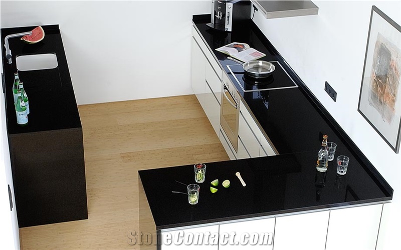 Absolute Black Granite Countertop, Absolute India Black Granite Countertop