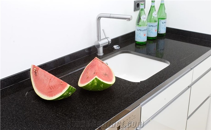 Absolute Black Granite Countertop, Absolute India Black Granite Countertop