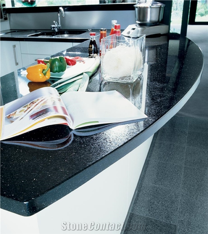 Black Galaxy Granite Countertop