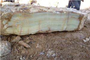 Medium Green Onyx, Damghan Green Onyx Block