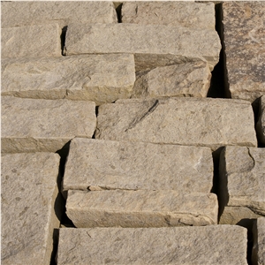 Dressed Random Yorkstone Building & Walling Stone, York Stone Beige Sandstone Walling
