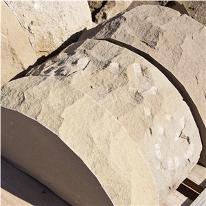 Half-round Coping Stones, York Stone Beige Sandstone Building, Walling