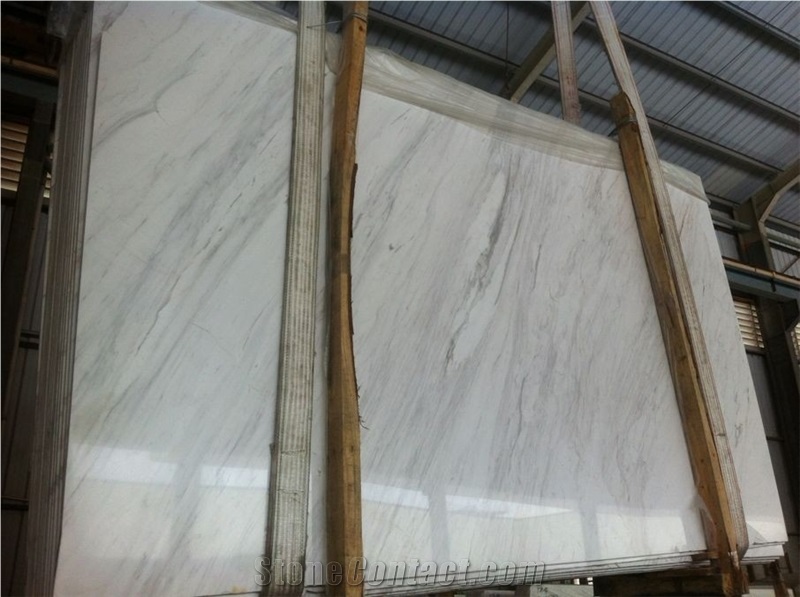 Volakas White Marble Slabs, Greece White Marble