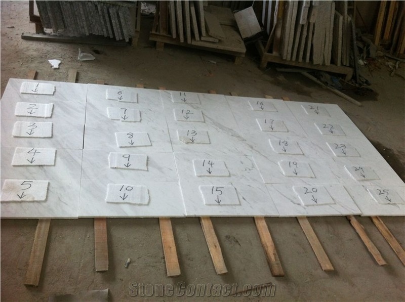 Volakas White Marble Slabs, Greece White Marble