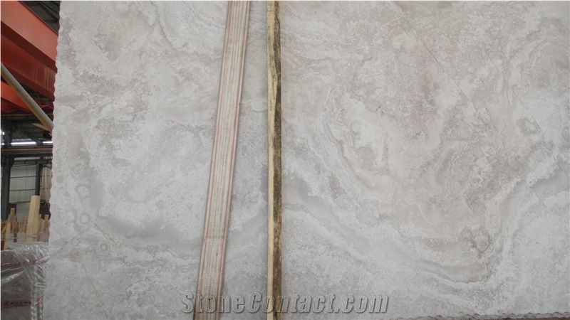 Wooden White Cross-Cut Slab, China Grey Marble