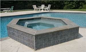Bluestone Straight Coping, Grey Blue Stone Pool Coping