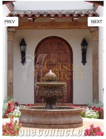 Cantera Fountains, Naranja Brown, Naranja Cantera Fountains