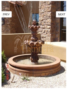Cantera Fountains, Naranja Brown, Naranja Cantera Fountains