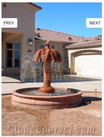 Cantera Fountains, Naranja Brown, Naranja Cantera Fountains