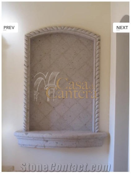 Cantera Niches, Gris Remedios Beige Sandstone Building, Walling