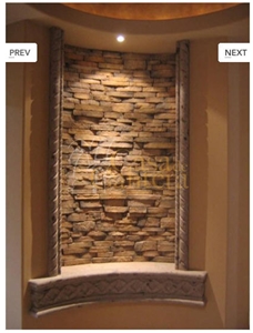 Cantera Niches, Gris Remedios Beige Sandstone Building, Walling