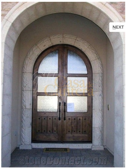 Gris Dothi Cantera Stone Entryways, Gris Dothi Grey Cantera Wall Arches
