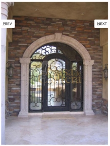 Gris Dothi Cantera Stone Entryways, Gris Dothi Grey Cantera Wall Arches