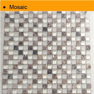 Glass Mosaic Tile Mix Marble Tiles