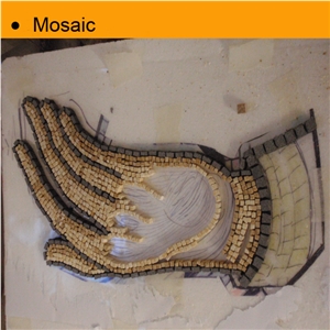 Unique Design Mosaic, Beige Travertine Mosaic