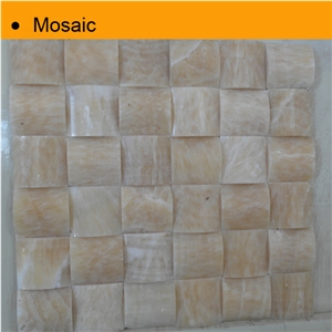 Yellow Onyx Mosaic Tiles Wholesale, Honey Yellow Onyx Mosaic