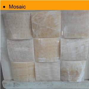 Yellow Onyx Mosaic Tiles Wholesale, Honey Yellow Onyx Mosaic