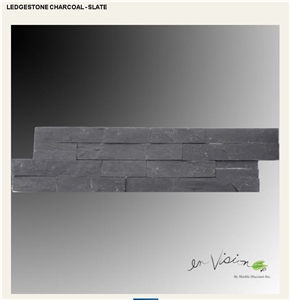 Ledge Stone Charcoal Slate, Black Slate Ledge Stone Ledge Stone Charcoal Slate, Black Slate Ledge Stone