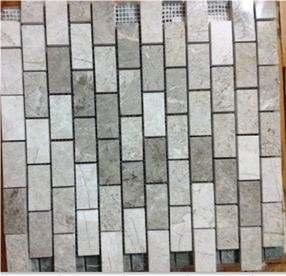 SILVER MOSAIC, Grey Marble Mosaic