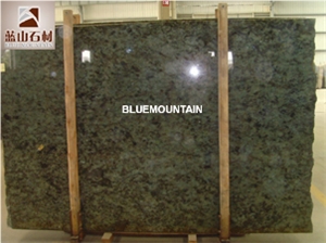 Labradorite Blue Granite Slabs, Madagascar Green Granite