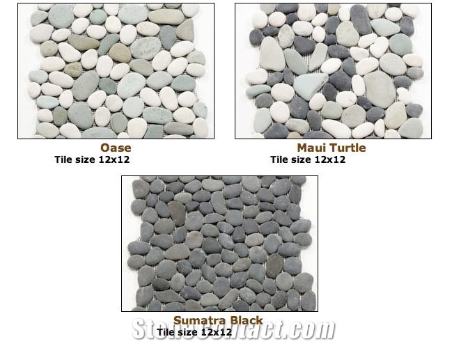 Natural Pebble Stone and Pebble Tiling