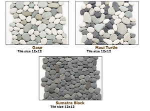 Natural Pebble Stone and Pebble Tiling