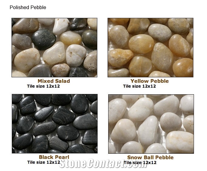 Natural Pebble Stone and Pebble Tiling