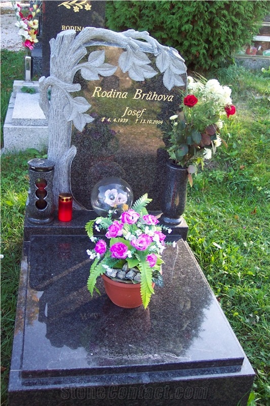 Impala Black Granite Monument