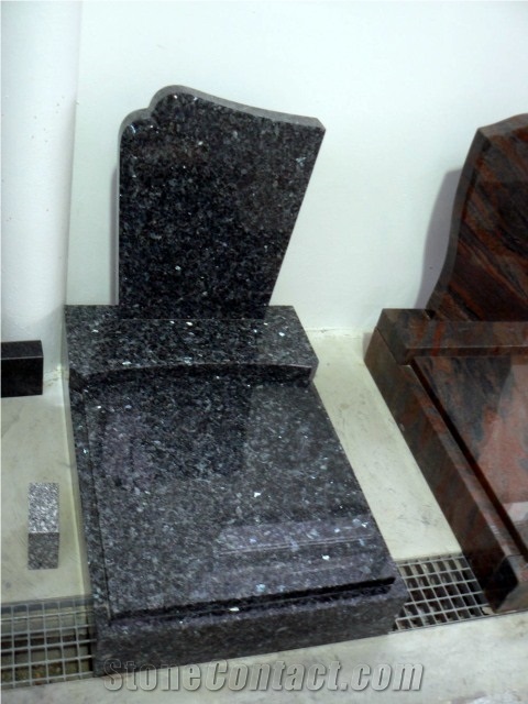 Labrador Scuro Granite Monument, Labrador Scuro Blue Granite Monument