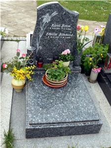 Labrador Scuro Granite Monument, Labrador Scuro Blue Granite Monument