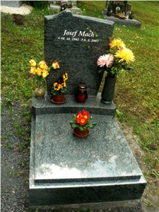 Olive Green Granite Monument