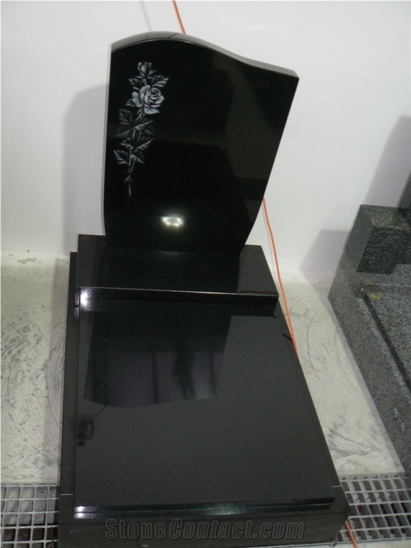 Swedish Standard Black Granite Monuments, Bonaccord Black Granite Monuments