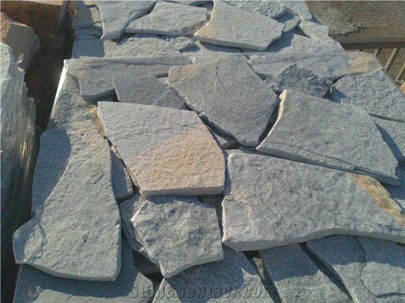 Blue Quartzite Antiqued Flagstone