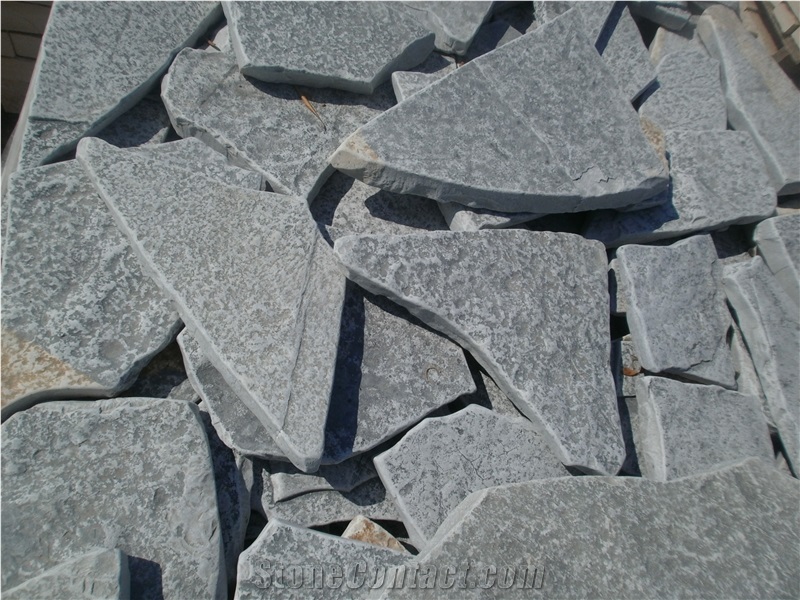 Blue Quartzite Antiqued Flagstone