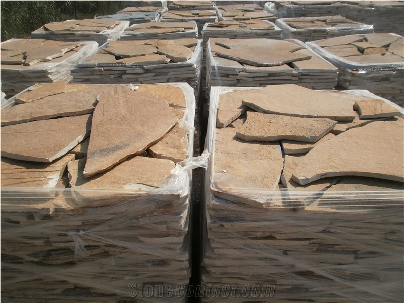 Yellow Quartzite Natural Flagstone