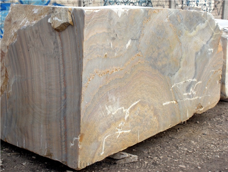 Golden Brown Onyx Blocks, Mexico Beige Onyx