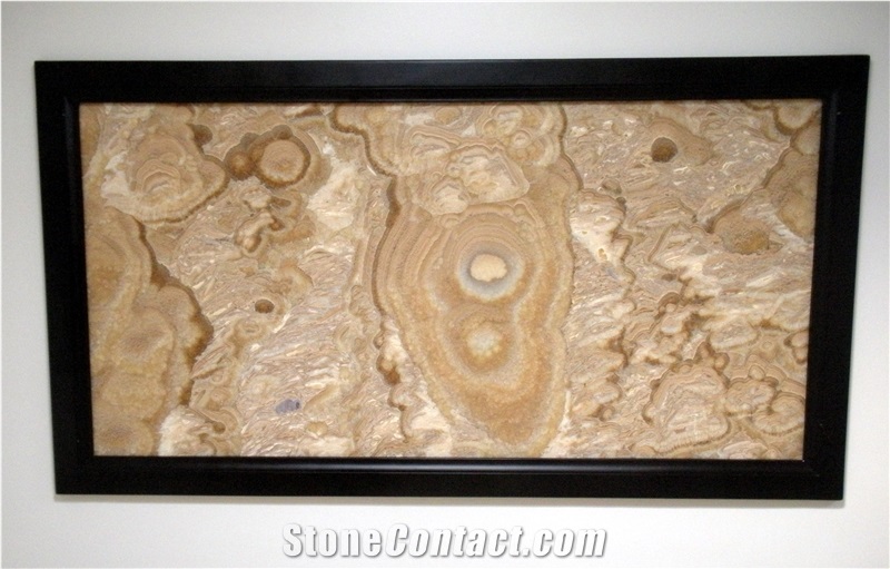 Golden Brown Onyx Blocks, Mexico Beige Onyx