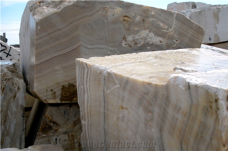 Golden Brown Onyx Blocks, Mexico Beige Onyx